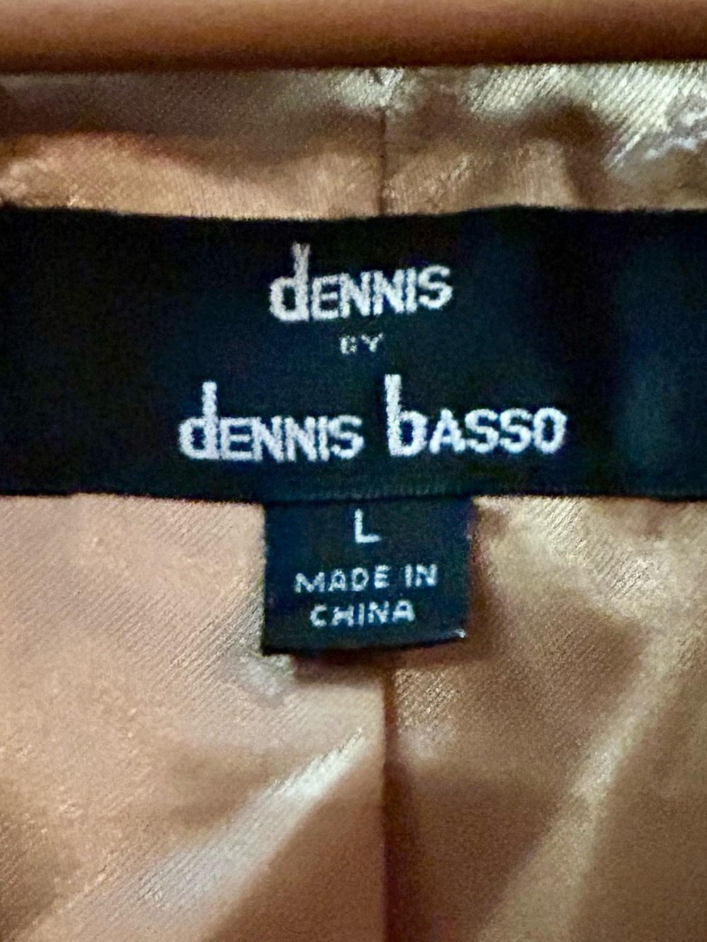 Dennis by Dennis Basso Textured Curly Faux Fur Jacket Brown Coat Large - Picture 7 of 10